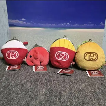 돔돔 햄버거 봉제 인형 동전 지갑 전체 종류 세트