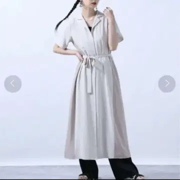 [새상품급] HARE 롱 셔츠 원피스 프리 사이즈 폴리에스테르 100%
