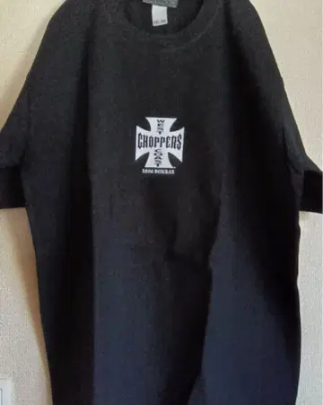 CHOPPERS 블랙 티셔츠 4XL