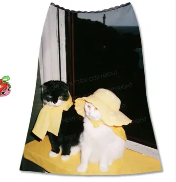 cherry kitten 캣 고양이 y2k 스커트