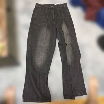 블랙 부츠컷 데님 L 사이즈