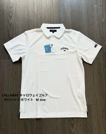 새상품 CALLAWAY 캘러웨이 골프 피케 셔츠 화이트 M