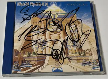 Iron Maiden Powerslave 사인 포함 CD