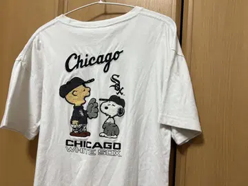 MLB PEANUTS 콜라보 반팔 티셔츠 화이트 M