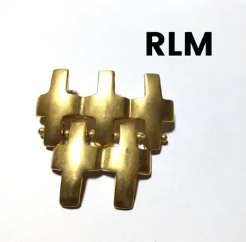 RLM 무광 골드 크로스 디자인 브로치