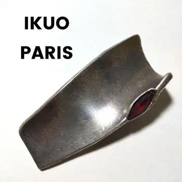 IKUO PARIS 실버 브로치 루비풍 이치모리 이쿠오