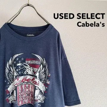 구제 의류 'Cabela's' Grunge Printed T-shirt