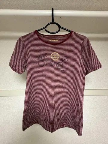 McGREGOR 맥레거 스트라이프 t셔츠 여성용 숏 기장 아카이브