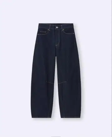 [미사용 새상품] GU 배럴 레그 청바지 네이비 (XXL) 밑단 67cm
