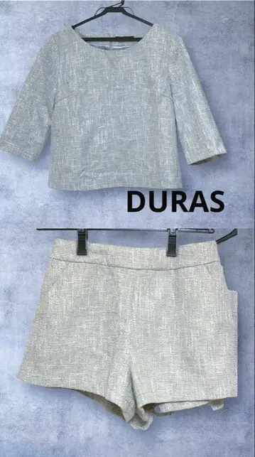 DURAS 얇은 소재 트위드 셋업