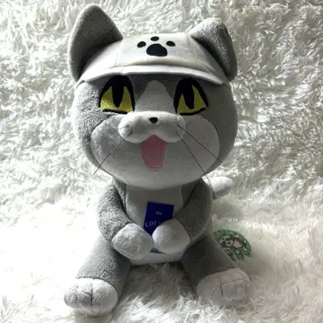 일하는 고양이 현장 고양이 봉제 인형 BIG