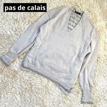 pas de calais 파드칼레 V넥 니트 알파카 100%