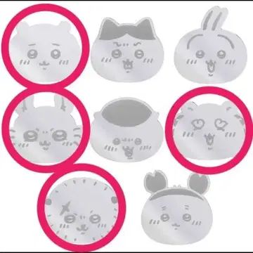 도쿄 기념품 얼굴 거울 치이카와 모몽가 랏코 시사 블라인드 팩