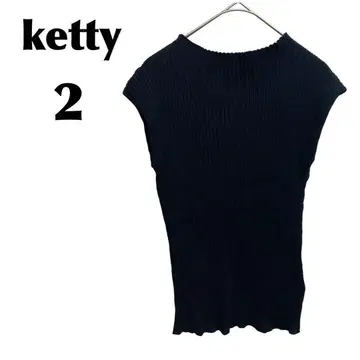 케티/ketty [2] 니트/스웨터 슬리브리스 코듀로이풍 블랙