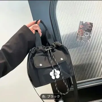 MARY QUANT 미니 숄더백 미니백 파우치 블랙