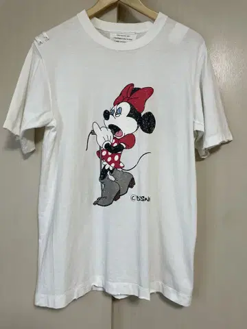 Roen Disney 미니 마우스 프린트 티셔츠 화이트