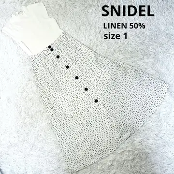 SNIDEL 스나이델 린넨 스커트 도킹 OP 1 SNIDEL