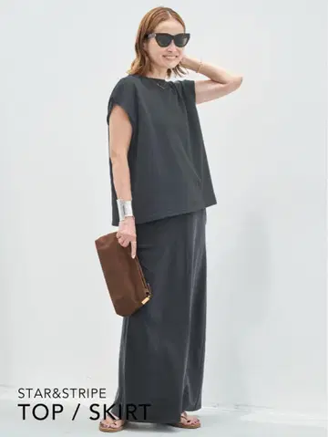 Deuxieme Classe 별주 STAR & STRIPE 셋업 블랙