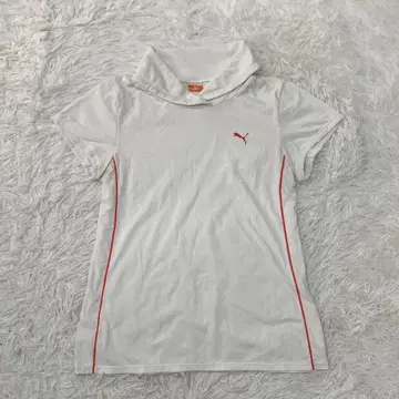 스테디셀러 PUMA 푸마 스포츠 웨어 반팔 저지 화이트 M 슬림