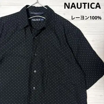 NAUTICA 레이온 반팔 셔츠 노티카 레귤러 카라