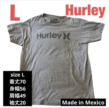hurley 사이즈 L 그레이 멕시코제 미국 수입 구제 티셔츠