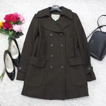 G7578* 바나나리퍼블릭 더블 브레스트 울 코트 카키 S