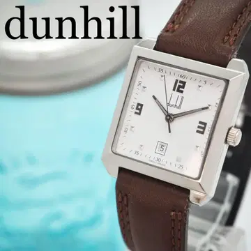 107 dunhill 던힐 남성용 시계 스퀘어 화이트
