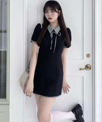OLIVE 올리브 데 올리브 3way 도킹 미니 원피스 블랙
