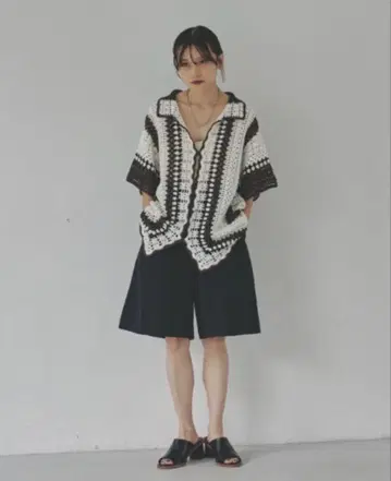 todayful 크로셰 오버 셔츠