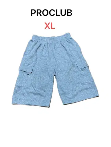 PROCLUB XL 맨투맨 하프 팬츠 그레이 프로클럽