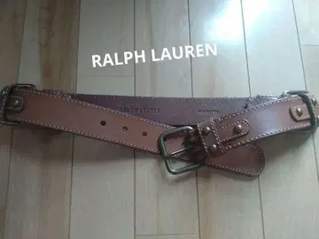 Ralph Lauren 브라운 가죽 벨트