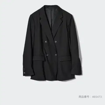 uniqlo 유니클로 더블 재킷 블랙 S 새상품급