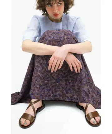 택 포함 human woman 휴먼 우먼 아프리칸 프린트 스커트