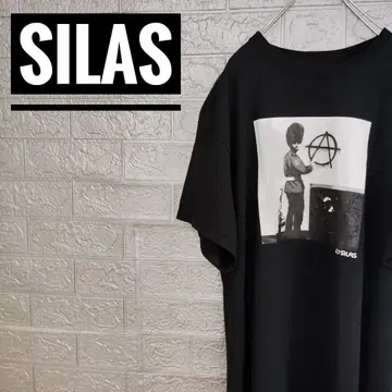 사이러스 SILAS 구제 티셔츠 블랙 L BLANDALISED