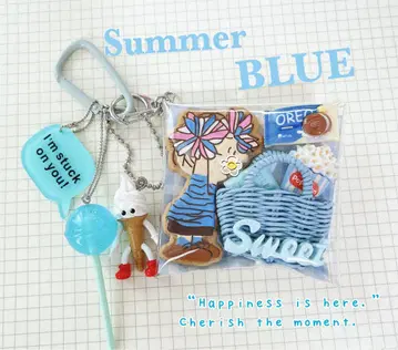 가챠 파우치 Summer 블루 아이스크림 스위츠 파우치