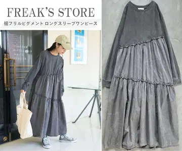 FREAK'S STORE 그레이 롱 슬리브 원피스 Free