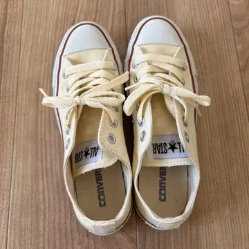 CONVERSE ALL STAR 크림 로우컷