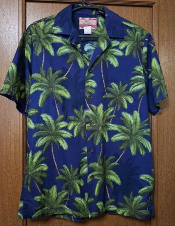 RJC 알로하 셔츠 made in Hawaii 야자수 올 패턴 S 사이즈