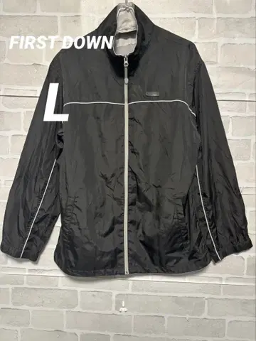 [First down] 90년대 퍼스트다운 나일론 자켓 블랙 L