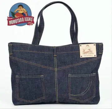 새상품 Momotaro Jeans 데님 토트백