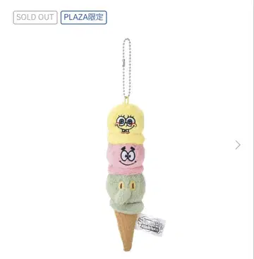 PLAZA 스펀지 밥 볼체인 마스코트 3연 아이스