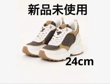 미사용 새상품 MICHAEL KORS 엠보싱 스니커즈 MK 시그니처