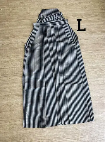 하카마 교에츠 남성용 스트라이프 안돈 하카마 줄무늬 패턴 하카마 블랙 L