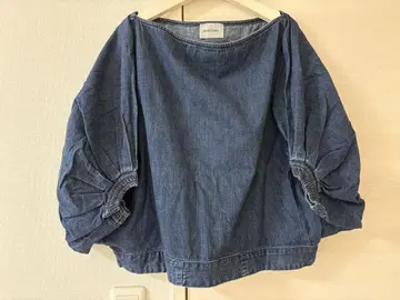 RACHEL COMEY 데님 벌룬 슬리브 셔츠