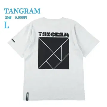 새상품 [TANGRAM] TANGRAM 로고 티셔츠 그레이 L