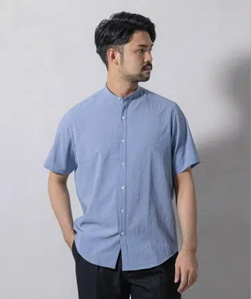 [미사용 새상품] EDIFICE 밴드 카라 셔츠