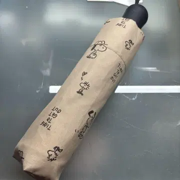 미사용 새상품 유니클로 스누피 나가바 유 콜라보 접이식 우산 베이지