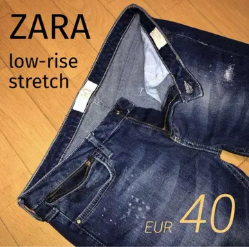 ZARA 로우라이즈 스트레치 데님 EUR40