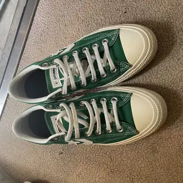 CONVERSE 그린 로우컷 스니커즈 24.5cm