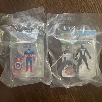 MARVEL 캡틴 아메리카 베놈 피규어 키체인 세트